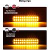 7.5 Inch Aluminum Housing Amber 24LEDs Trailer Side Marker Turn Signal Light Surface Mount Clearance Lights Of Truck Motorcycle Tractor RV Pickup,