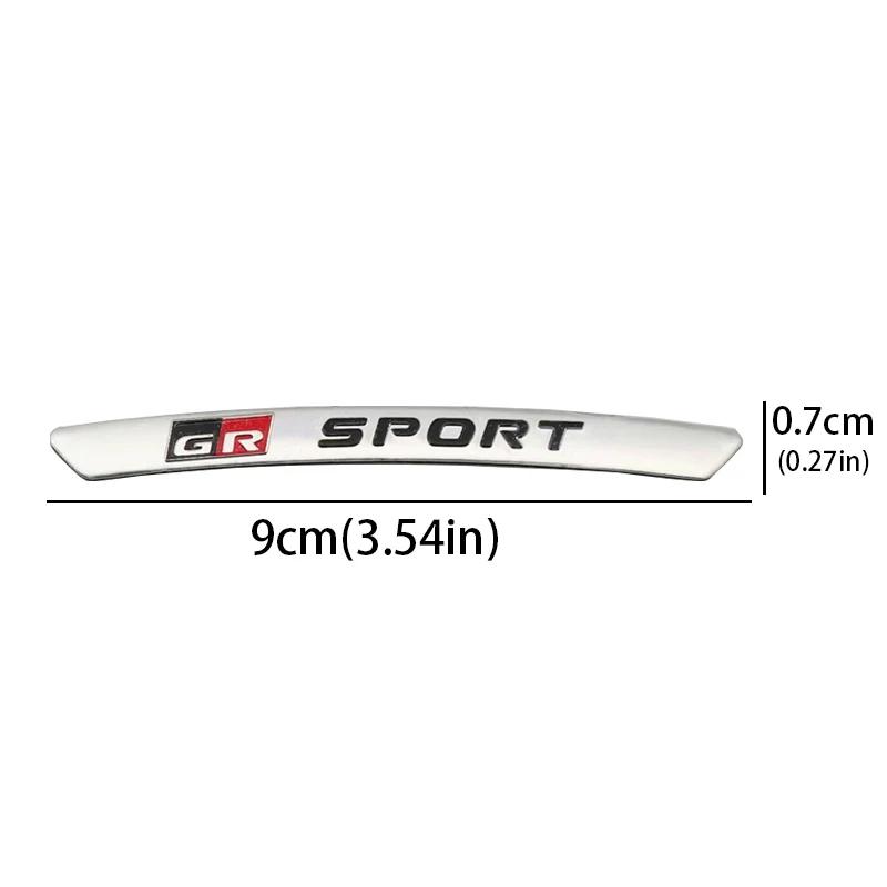 4Pcs Car Wheel Sticker Decal For Toyota GR Sport Gazoo Racing YARiS RZ RC RAV4 C-HR Corolla Prius Harrier Camry Prado Highlander