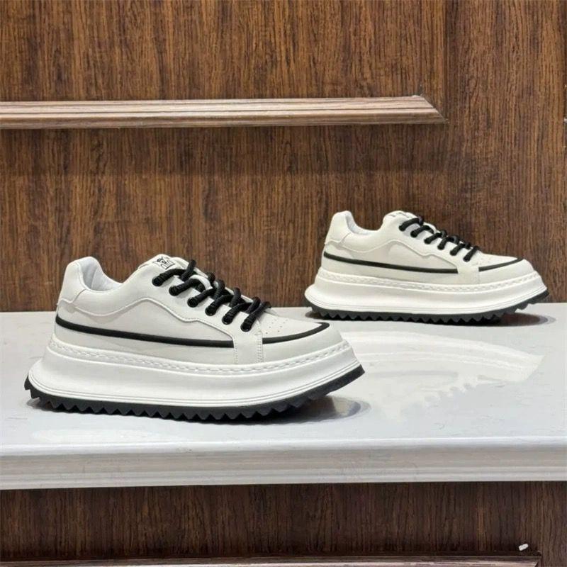 

2025 Новые кроссовки Высокое качество Универсальная мужская повседневная обувь Толстая подошва Высокие Уличные спортивные кроссовки для бега Zapatos para hombres 43 белый