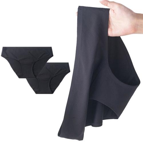 CORELAVISH [2-Pack] Seamless Absorbent Sanitary Panties, 40ml Capacity, 4-Layer Construction, Women's Period Briefs, Prevents Vaginal Discharge and In