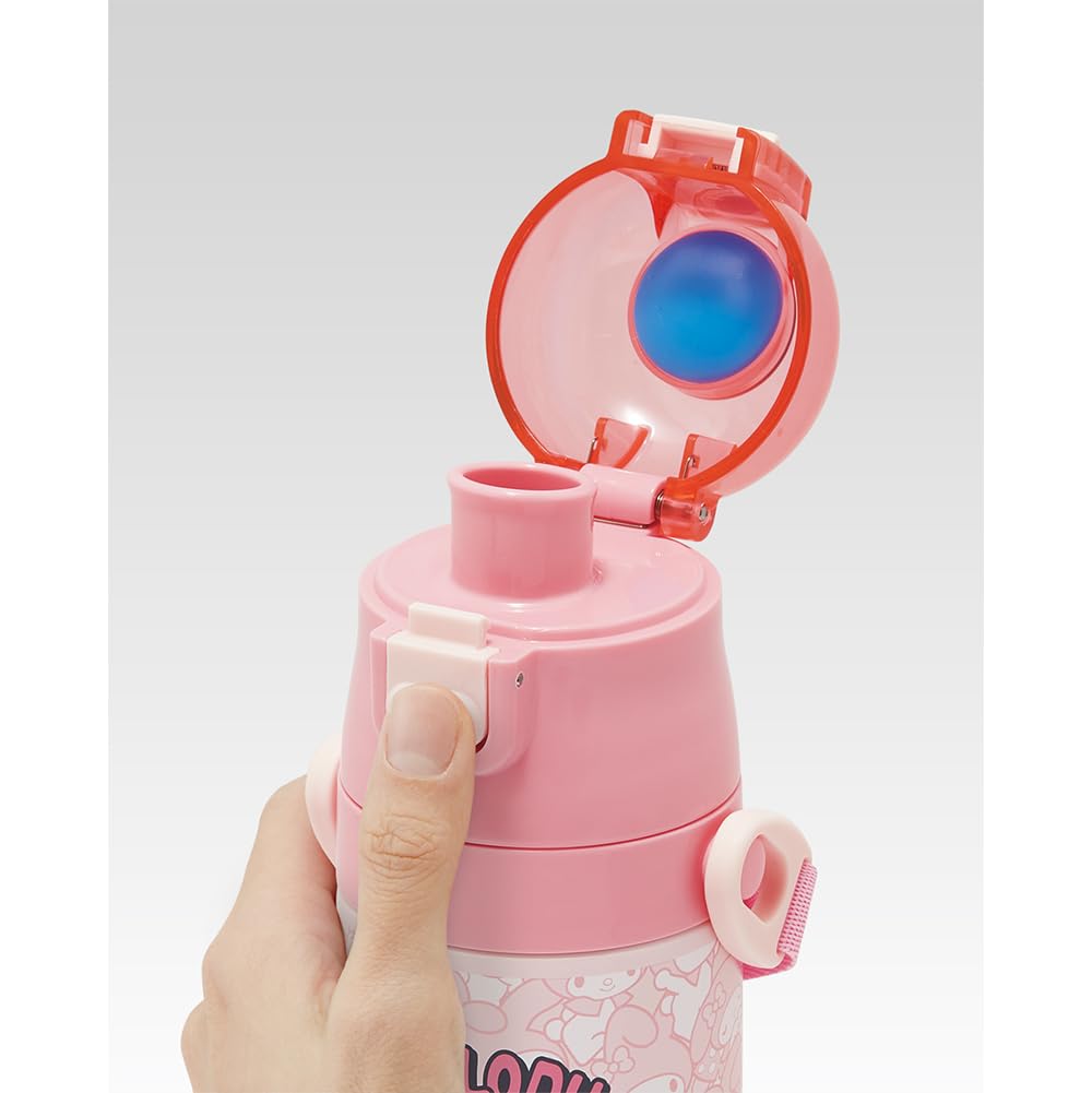 Skater Stainless Steel Water 420ml or 350ml Featuring My Melody and Lightweight and It Keeps Drinks Hot and A Cute Sports Bottle for Kids and Product