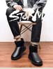 Men's Classic Leather Snow Boots - Thick Velvet, Cold-Proof, Waterproof, Short Winter Cotton Shoes