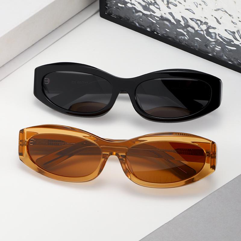 5077 Xin Zhilei Cat-Eye HD Sunglasses - Unisex, High-End Nylon Design
