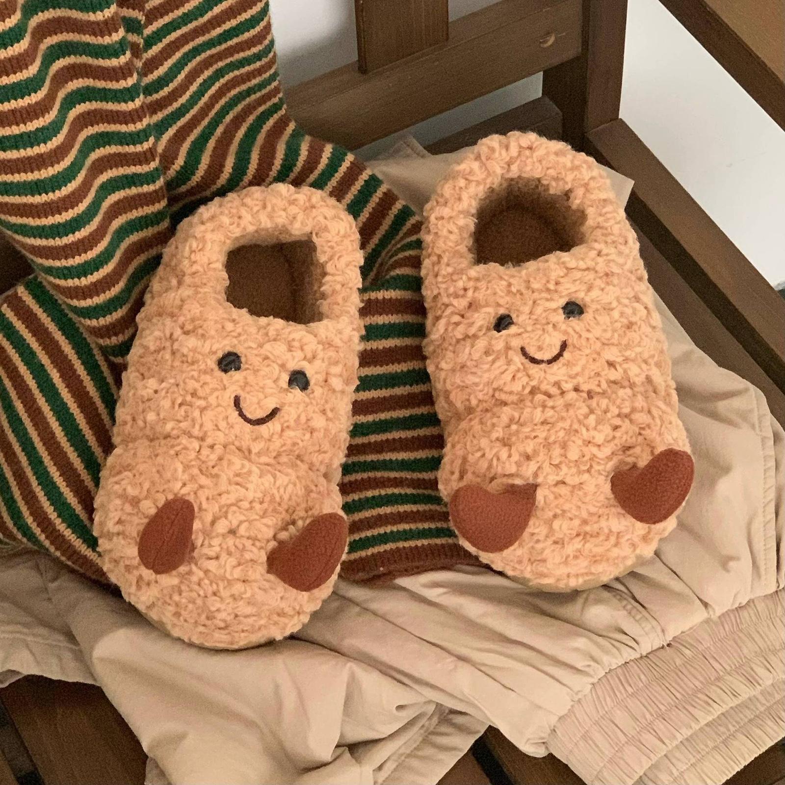 

Fashionable And CasualCute Croissant Bread Shoes For Men And Women 36