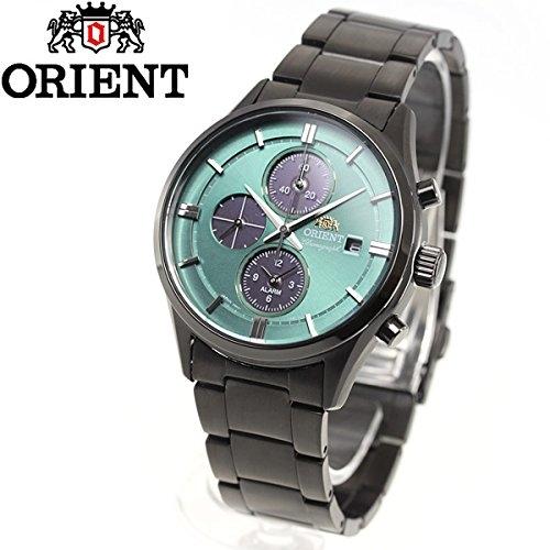 Orient Men's Solar Chronograph Watch - Japanese Made, Green Dial, with Local Manufacturer Warranty, Model RN-TY0001E