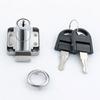 Modern Zinc Alloy Drawer Lock 138-22 Iron Cam Lock with Two Plastic Keys for Office Cabinet Doors Furniture Lock