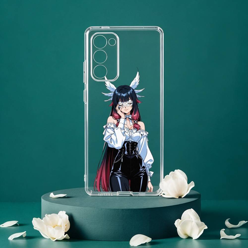 C-Colombina Genshin Phone Case For Samsung Galaxy S24 S25 S23 S22 S21 Plus S24 S25 Transparent Cover Case