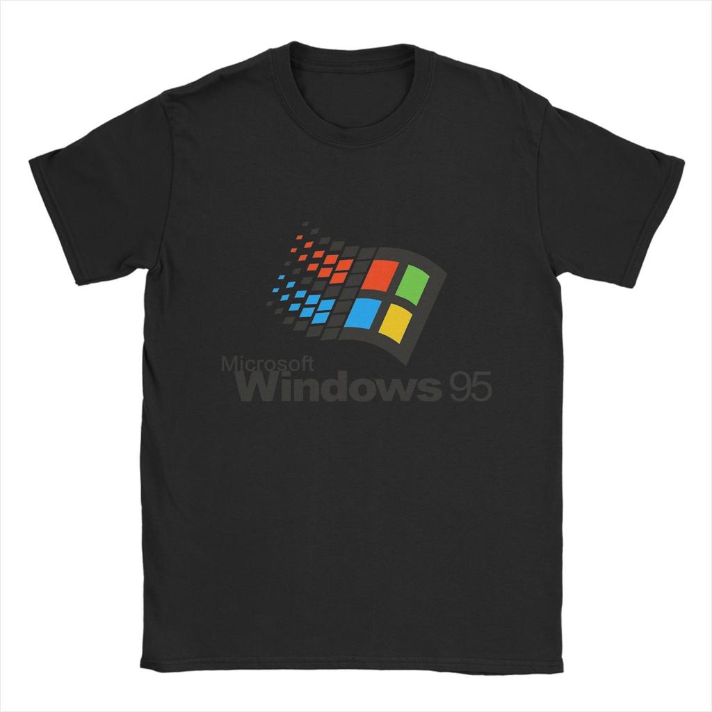 Windows 95  T Shirt Summer  Cotton T-Shirts For Men Fashion Pattern Tshirt Short Sleeve Vintage Tees