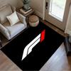 Bold White Logo Design Floor Mat Perfect for Foyer Living Rooms Outdoor Bedrooms Antislip Carpet Office Home Decor Spiritual Gift