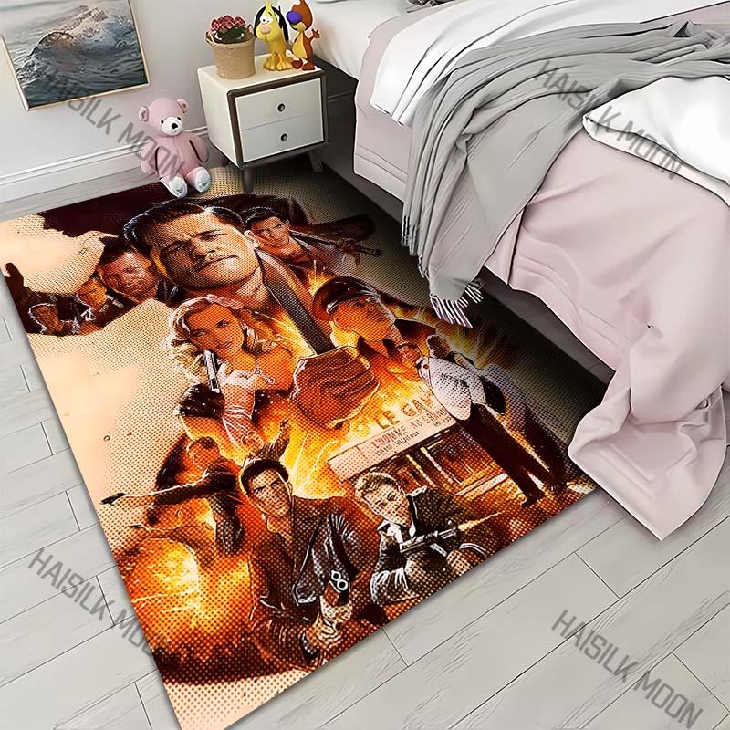 

1PC Vintage style action movie poster Carpet for Living Room Bedroom Sofa Home Decor Rus Non-slip Floor Mat Luxury Gift 40cm x 60cm