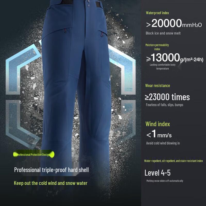 Bananain Plush Warm Straight-Leg Ski Pants