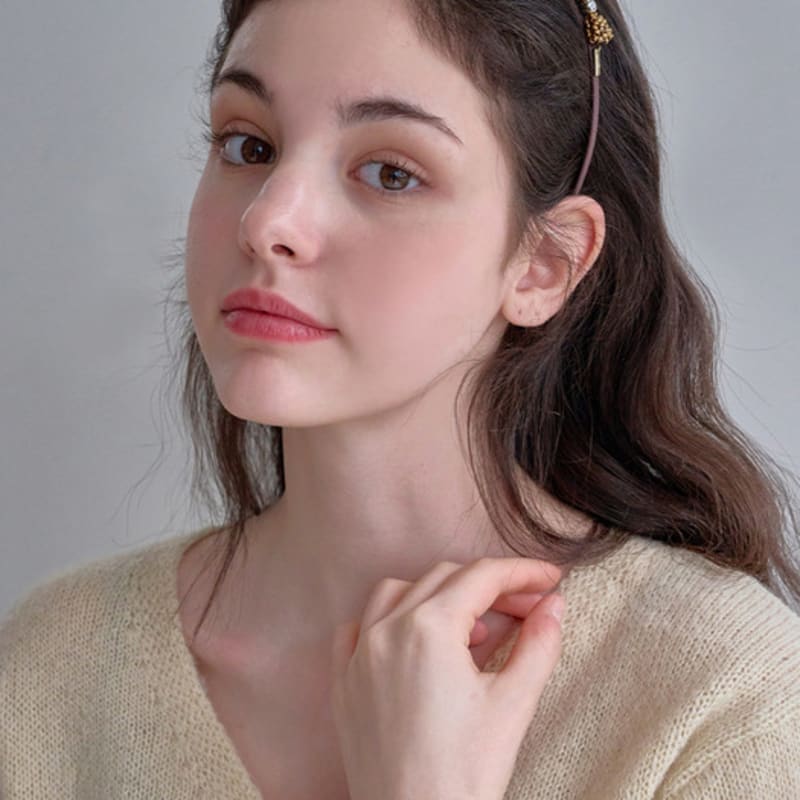 Jean Paul Clarisse Mini Ribbon Beaded Hairband LFHB0068