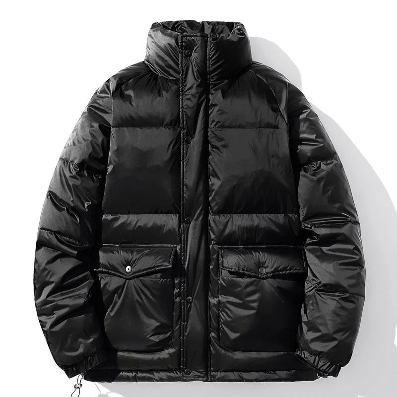 Men's Winter Down Jacket 2025: Short Style, Casual Plus Size with Stand Collar, Thickened Outerwear
