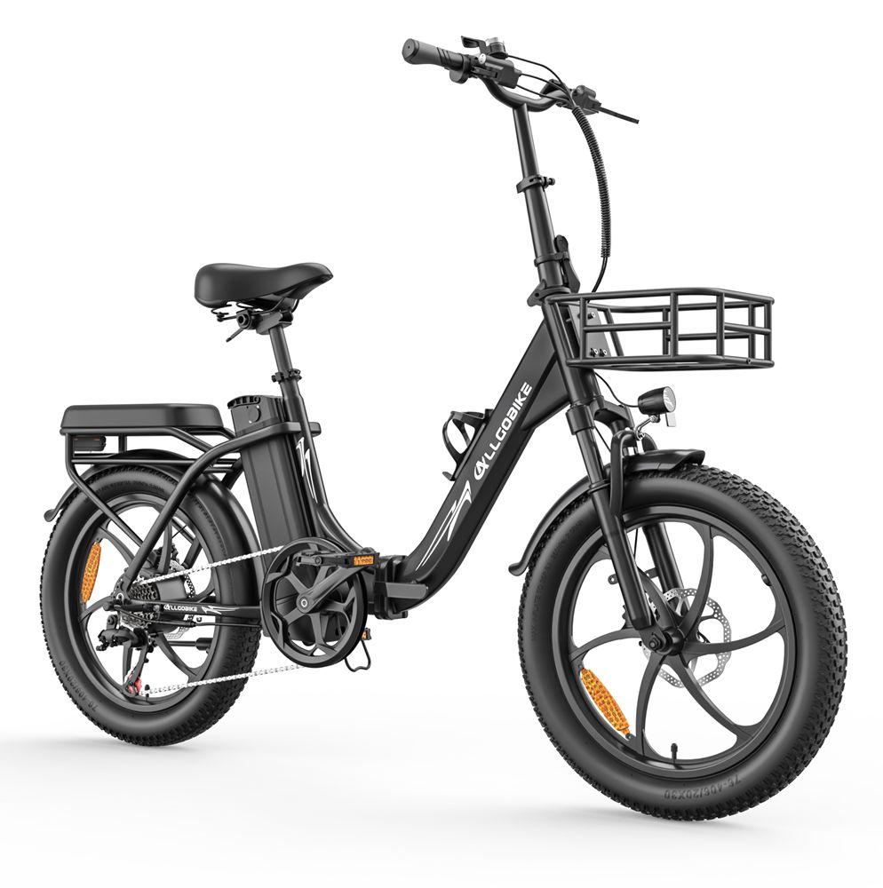Allgobike AC20 Elektrische Fiets 250W Motor 20" Band Stadsverkeer Elektrische Fiets 48V 20Ah LED Display Maximaal Bereik 60Km 7 Versnellingen Maximaal Laadvermogen 120Kg