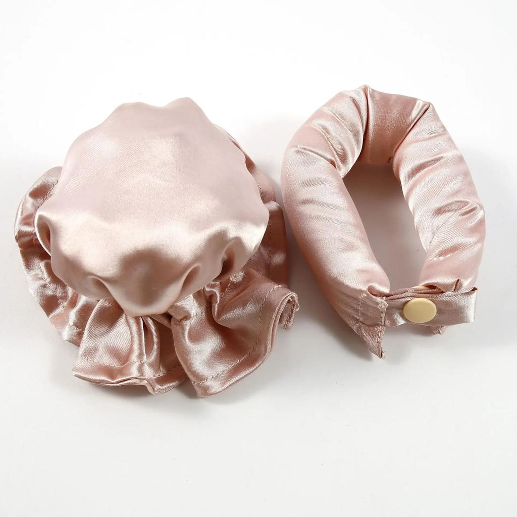 Heatless Hair Curler Hair Rollers Silk Satin Rod Wave No Heat Hair Curls Soft Sleeping Headband Ribbons Overnight Curls Curling