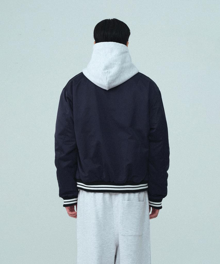Rest&Recreation Rs Nylon Bomber Jacket - Navy