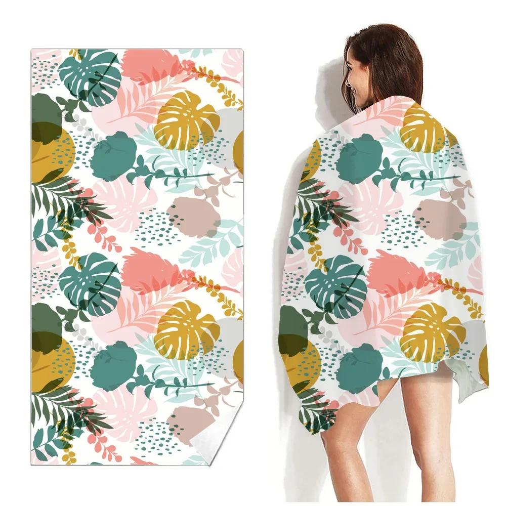 Tropical Sand Free quick dry beach towel Microfiber Bath Towels Beach cushion Swimming personalized Flamingo Beach towels