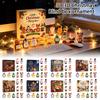 Calendario dell'Avvento di Natale Ornamento 3D con Design a Conto alla Rovescia per Decorazione da Tavolo