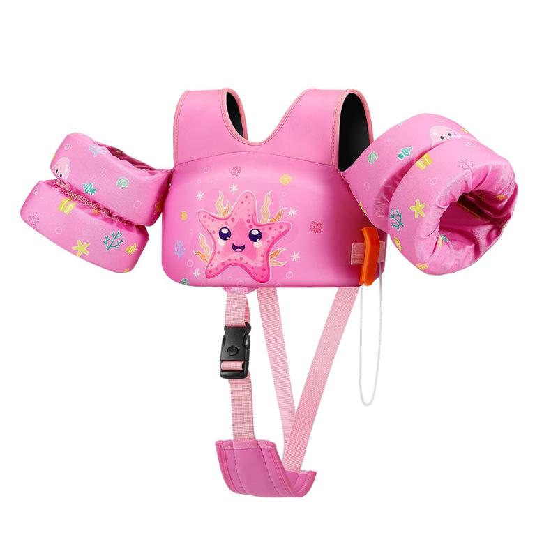 Strong Merchant Kids Cartoon Armbands Buoyancy Life Jacket Swimming Vest