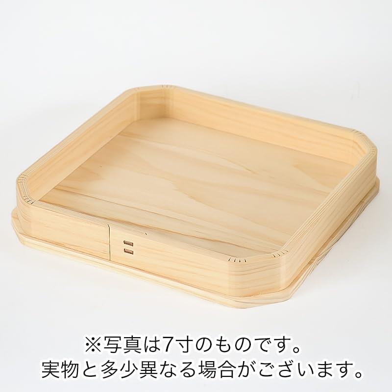 6.0-inch folding tray (hinoki wood) for use as a sanpo (three-treasure altar), kamidana (shrine), kagami mochi (rice cake), offerings, altar, and