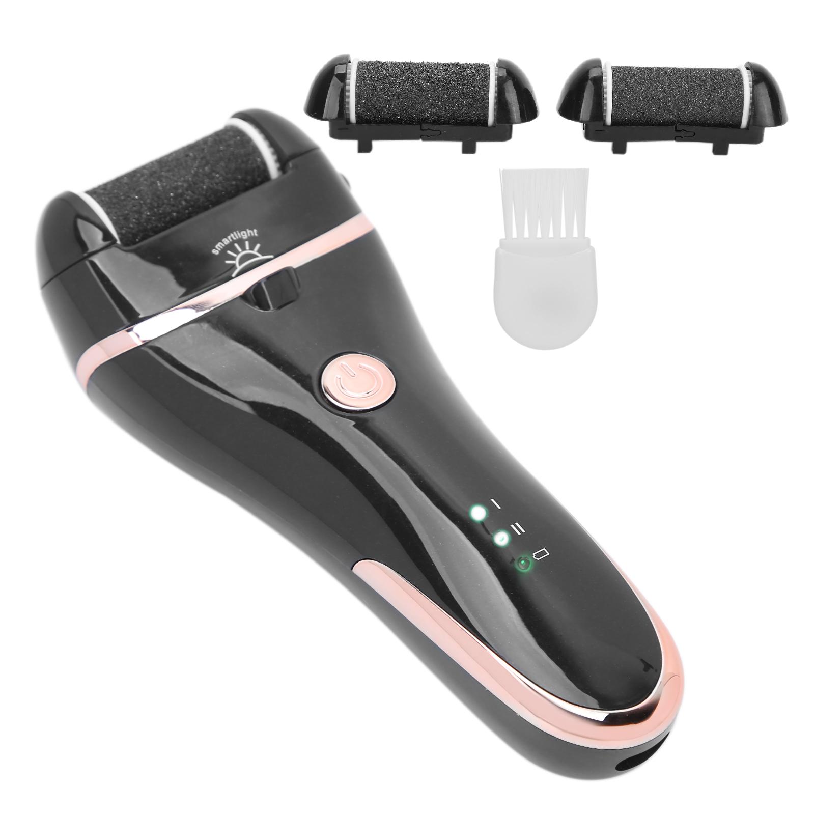 

Аккумуляторная электрическая пилка для удаления омертвевших мозолей на ногах, пилка для ног, инструмент для педикюра, черный чёрный