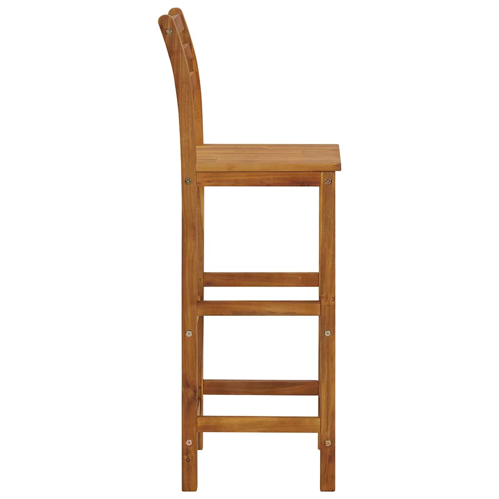 vidaXL Barhocker 4 Stk. Massivholz Akazie