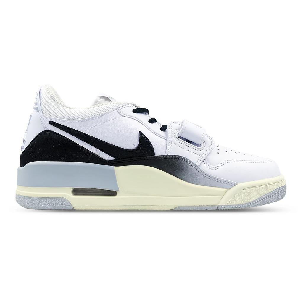 Jordan Legacy 312 Slip Resistant Abrasion Resistant Low top Vintage Basketball Shoes Men's Black White Gray HJ9199-111(Team652-312)