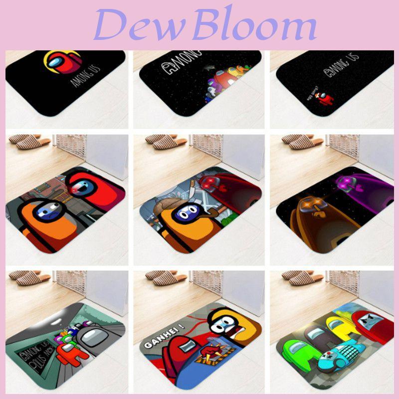 Among Game Us Flannel Mat Home Bath Bathroom Nonslip Carpet Rug Floor Decor