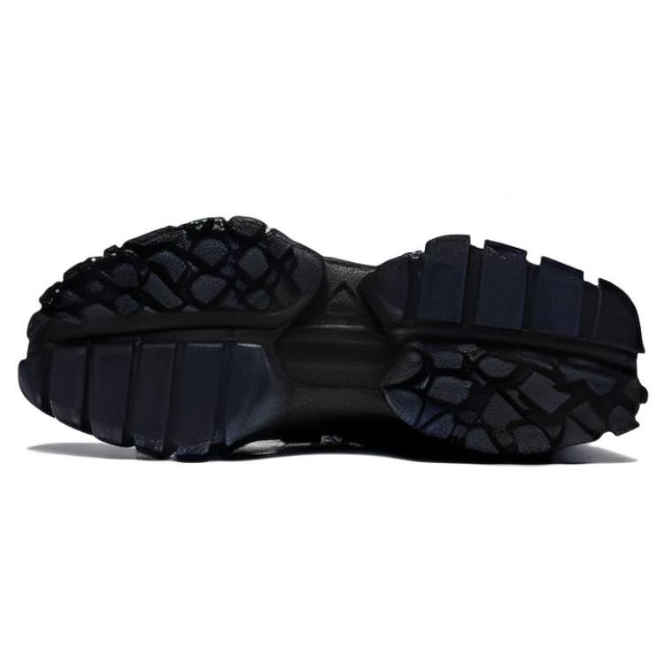 Li Ning Textile, TPU Slip Resistant Abrasion Resistant High Top Sports Casual Shoes Men's Black AGLS153-2