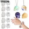 Halloween Mini Skull Design Candle Silicone Molds Epoxy Resin DIY Small Skull Pendant & Keychain Making Molds Creative Handcrafts Molds