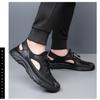 Fashion Designer New Hollow Platform Leather Men's Loafers Summer Fashion Casual Outdoor Beach Men's Sandals Zapatos Hombre