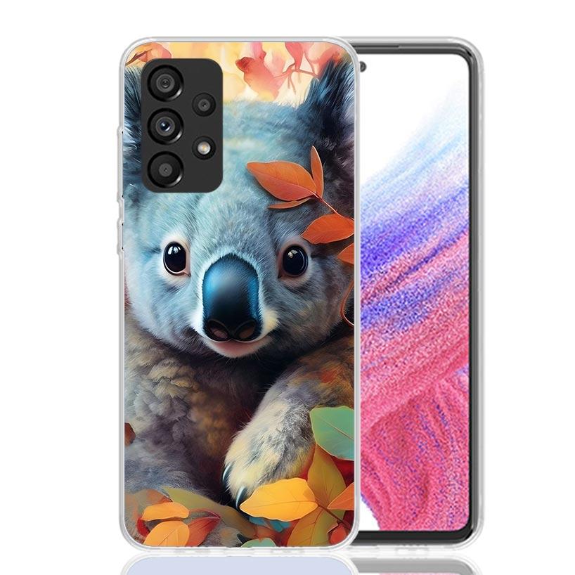 Koala Kawaii Cute Animal Phone Case For Samsung Galaxy A17 A16 A14 A15 A13 A57 A56 A54 A55 A53 A37 A36 A34 A35 A33 A26 A24 A25 A