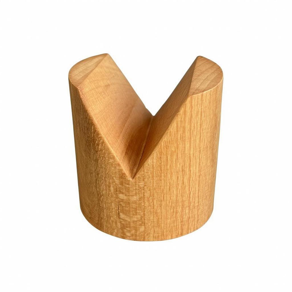 U-Shaped Wooden Taco Holder Natural Wood Grain for Restaurant Serving