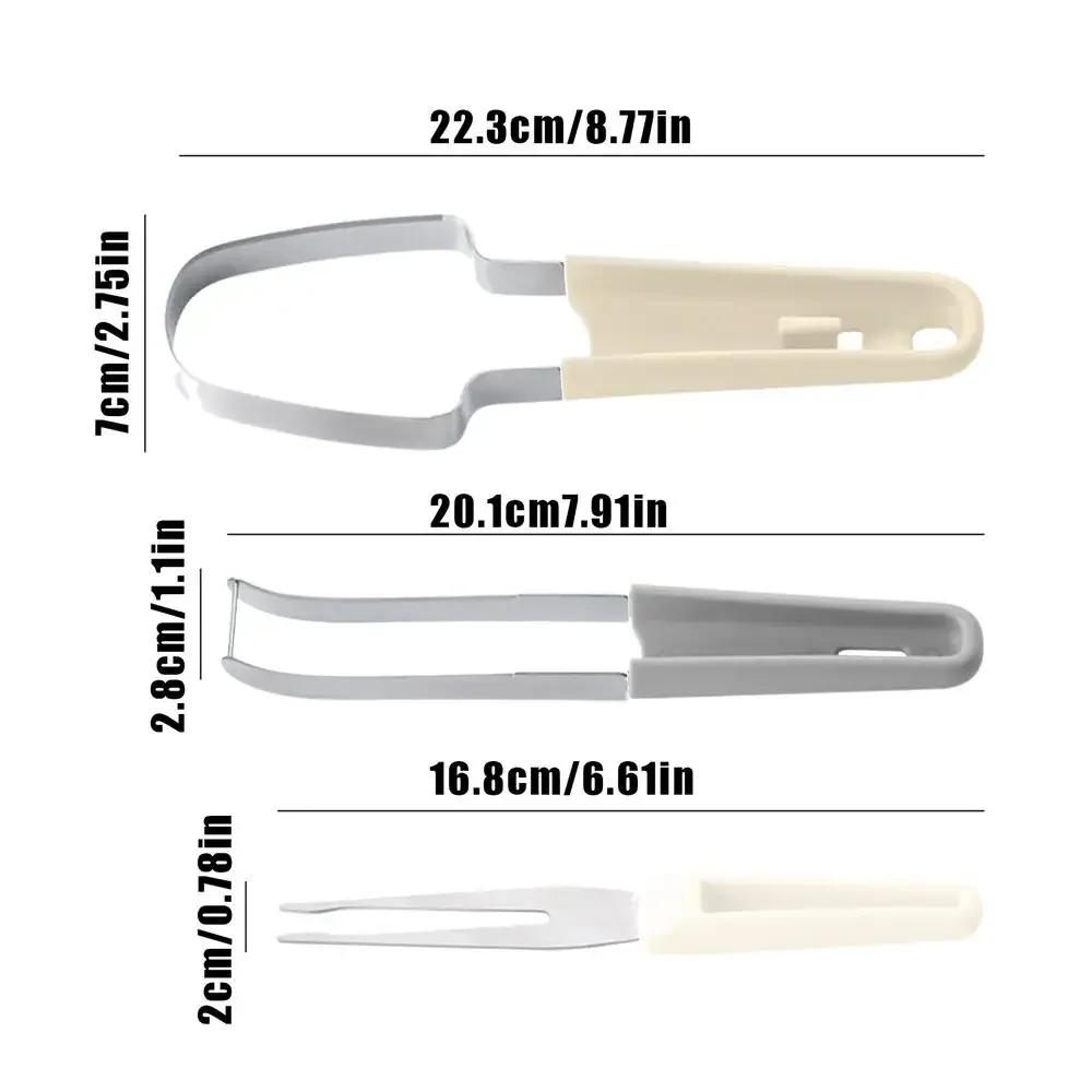 Watermelon Cutter Slicer Stainless Steel Watermelon Slicer Fork Cutter Tool Fruit Carving Tools Fruit Slicer Set Kitchen Gadgets
