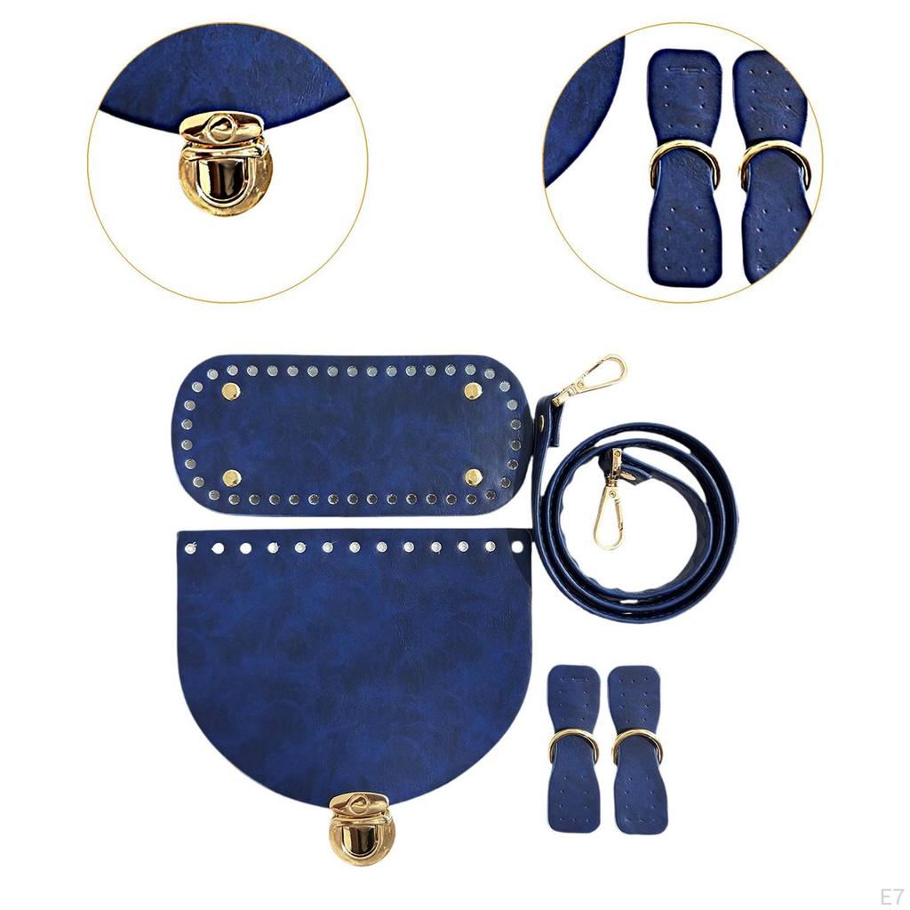 Pu -bags Knit -set Hand -woven Crochet Handbag Material for Enthusiasts