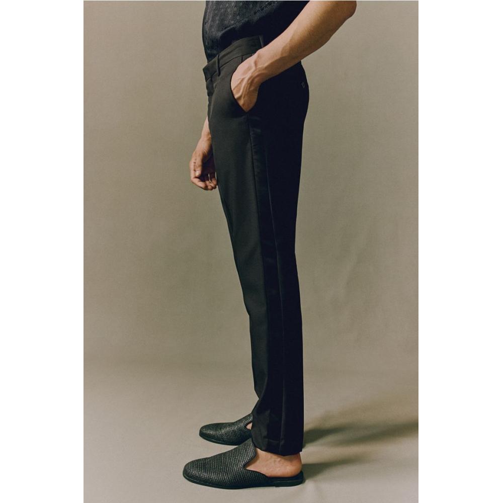 H M Skinny Fit Suit Pants Black