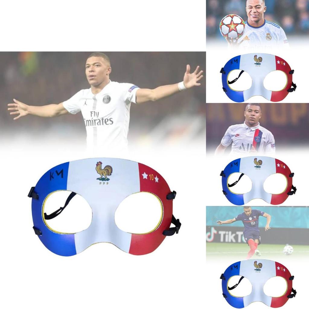 Campionato Europeo di Calcio Cosplay Maschera Mbappe Le Coq Gaulois Proteggi Viso
