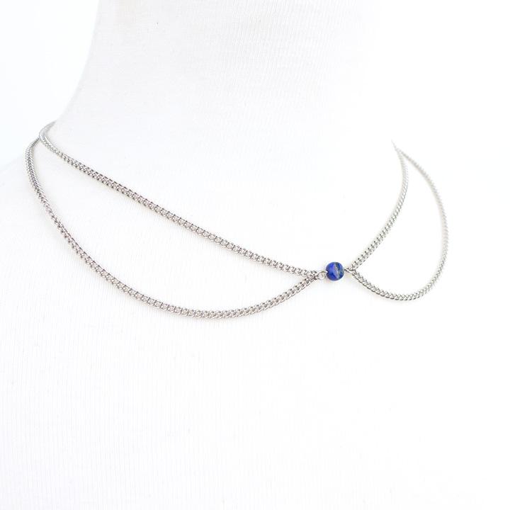 Glory_Arden Lapis Lazuli Double-Strand Choker / Ghmn-185