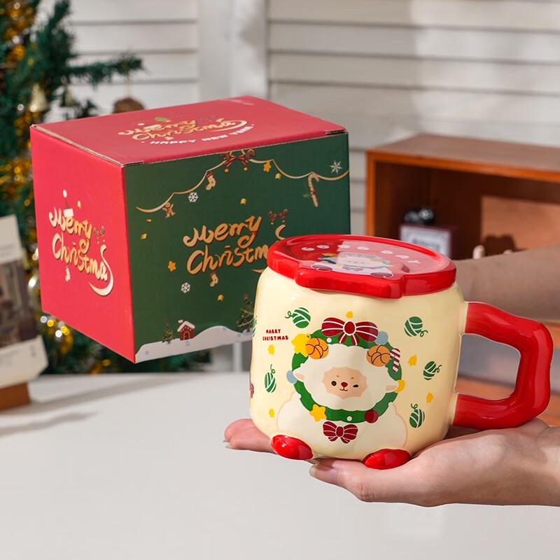 Jingci Cartoon Ceramic Mug with Lid