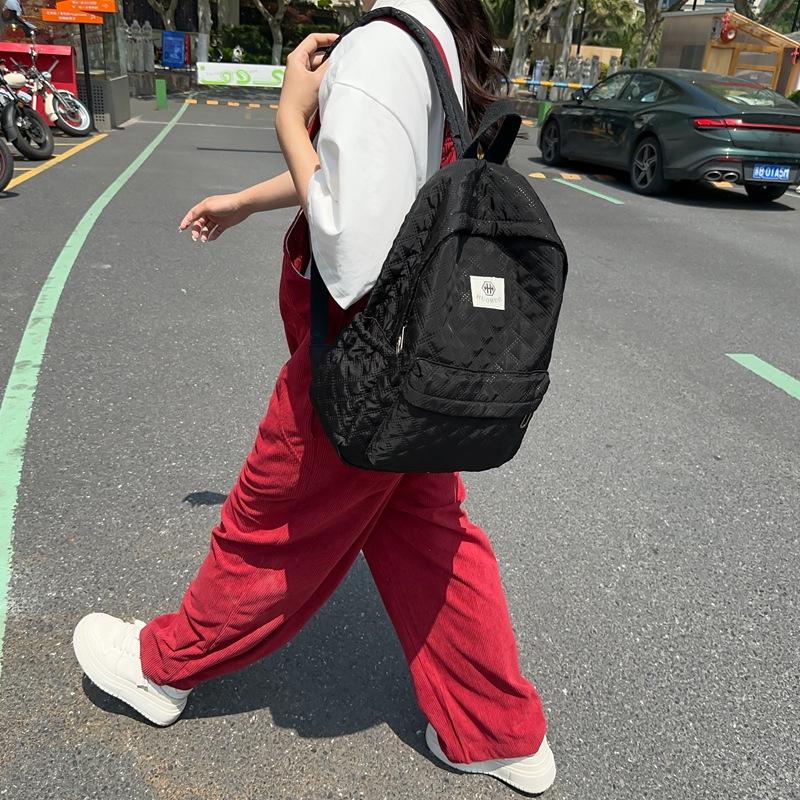 Schoolbag1011 New Trend Fashion Backpack Casual Simple Versatile Computer Backpack Large Capacity Chinese College Student School Bag