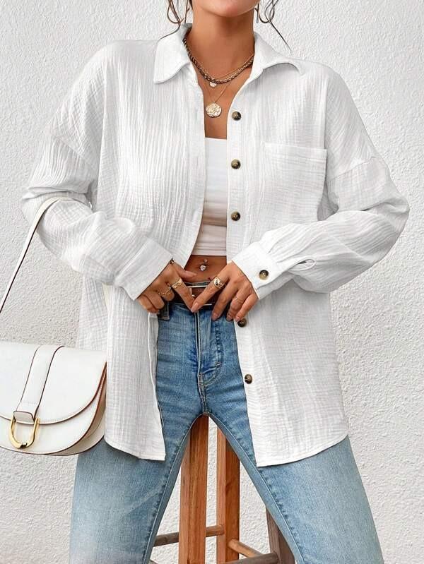 Women's Blouses Fall Off The Shoulder Long Sleeve Shirt