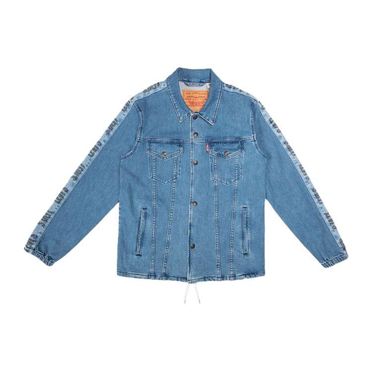 Levis Washed Patchwork Denim Jacket Men jackets Blue 57850-0000