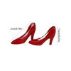1/12 Scale Dollhouses Accessories Artistic Metal High Heels Hand Painted Miniature Shoe Decors