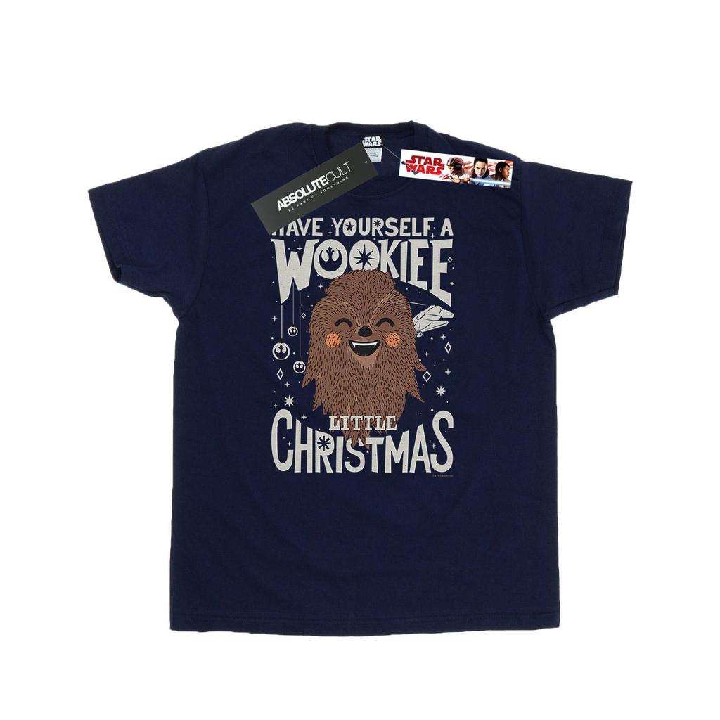 STAR WARS Mens Wookiee Little Christmas T-Shirt