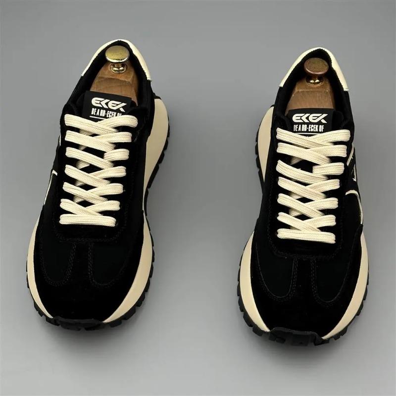 Four Season Casual Shoes Breathable Sports Running New Trend Fashionable Low Top Breathable Thick Soled Men's Shoes