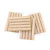 Unfinished Wooden Mini Pallet, Natural Wood Pallet Coaster for Hot and Cold Beverages Coffee, Tabletop Protection