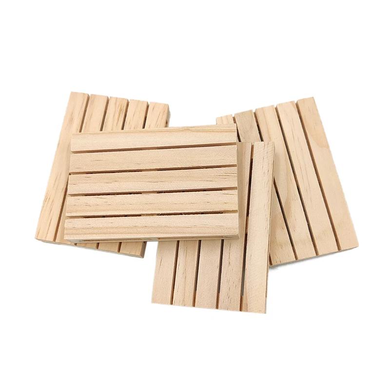 Unfinished Wooden Mini Pallet, Natural Wood Pallet Coaster for Hot and Cold Beverages Coffee, Tabletop Protection