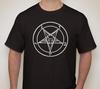 Baphomet Varg hund djävulsdyrkan tecken symboler stjärnfälla t-shirt