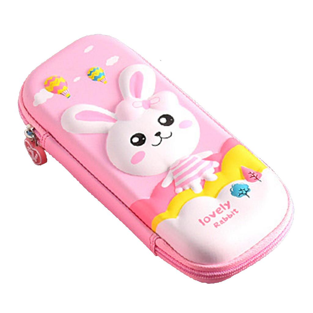Cute Pink Rabbit 3D Pencil Case Stationery Storage Box