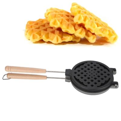 Aluminum Alloy Nonstick Waffle Maker Non Stick Coating Sandwich Maker  Camping Indoor Outdoor